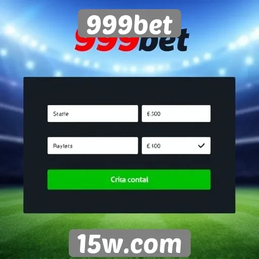 Como criar uma conta no 999bet